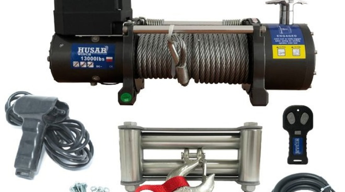 Troliu Atv Husar Winch 6.5CP, 12V, 5897Kg, 20M BSTS13000LBS12V