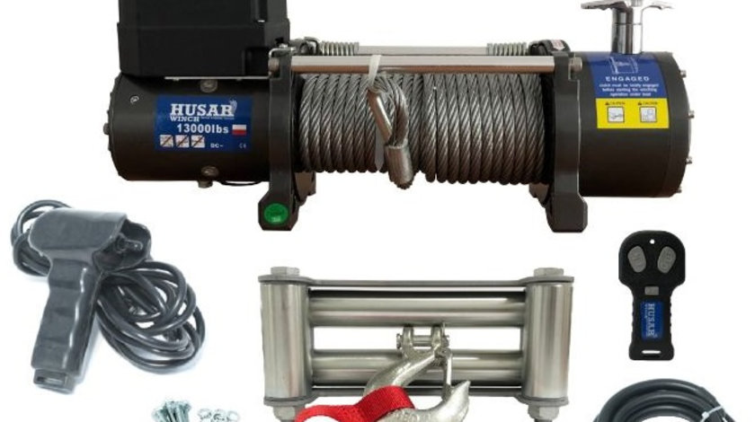 Troliu Atv Husar Winch 6.5CP, 12V, 5897Kg, 20M BSTS13000LBS12V