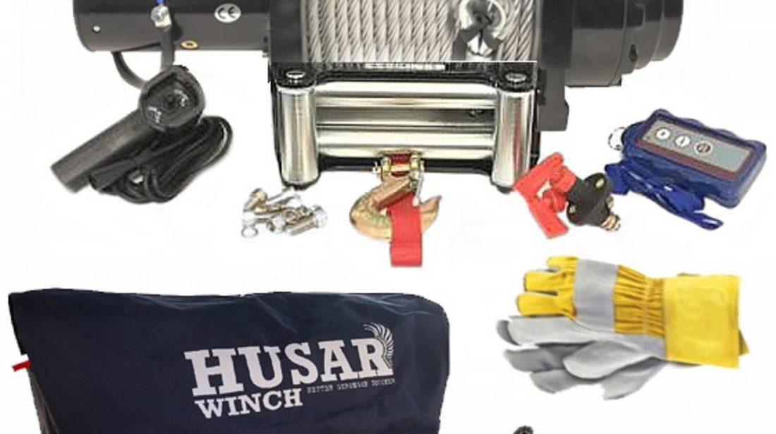 Troliu Atv Husar Winch 7.9CP, 12V, 9072Kg, 26.5M BSTS20000LBS24VKIT1