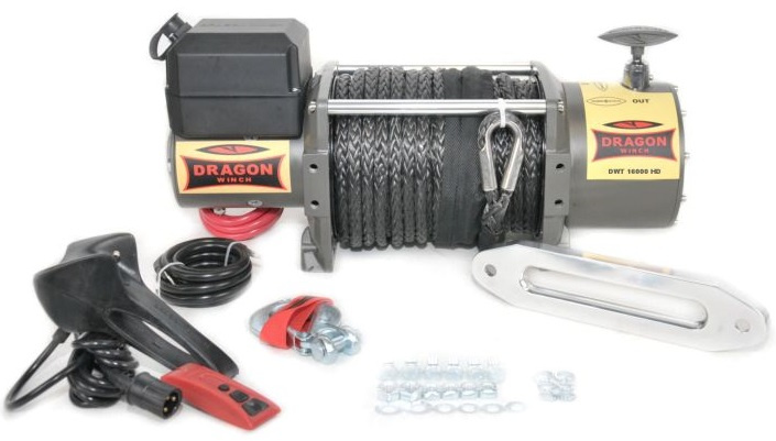 Troliu Dragon Winch 12V, 31M, 7257Kg DWT16000HD-S