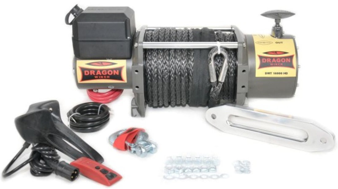 Troliu Dragon Winch 12V, 31M, 7257Kg DWT16000HD-S