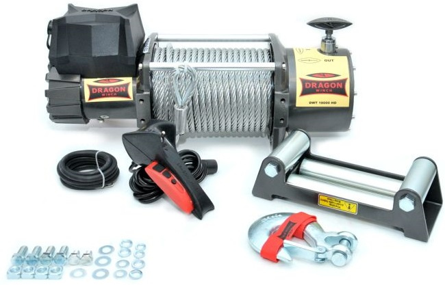 Troliu Dragon Winch 9CP, 24V, 8165Kg, 30M DWT18000HD