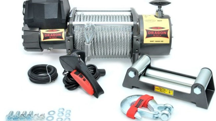 Troliu Dragon Winch 9CP, 24V, 8165Kg, 30M DWT18000HD