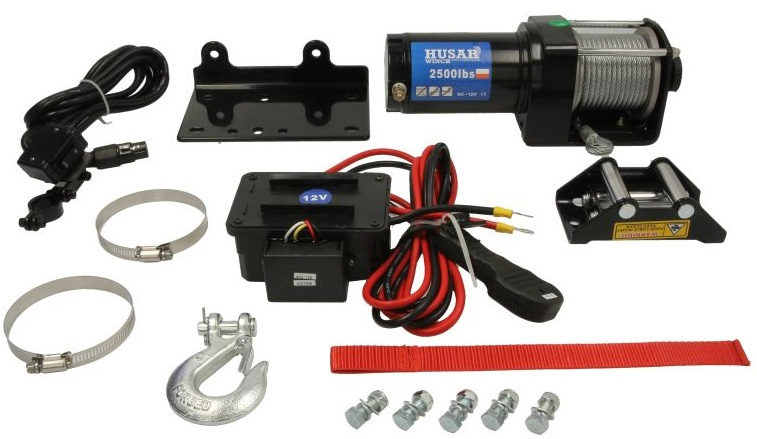 Troliu Electric Atv Husar Winch 0.9CP, 12V, 10M, 1134Kg BST2500LBS
