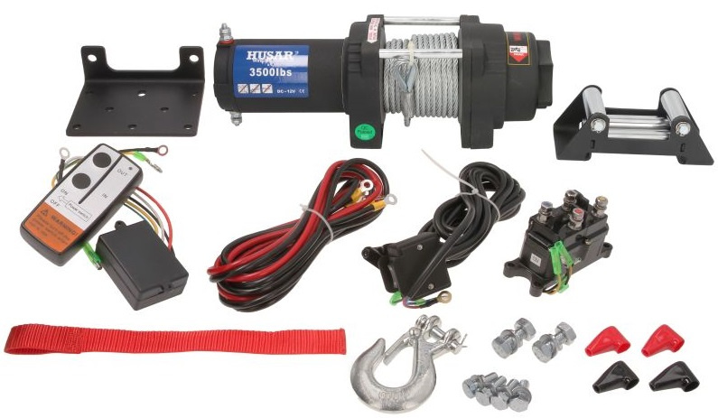 Troliu Electric Atv Husar Winch 1.5CP, 12V, 1589Kg, 12M BSTS3500LBS