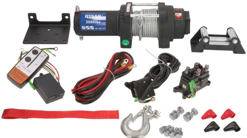 Troliu Electric Atv Husar Winch 1.5CP, 12V, 1589Kg, 12M BSTS3500LBS