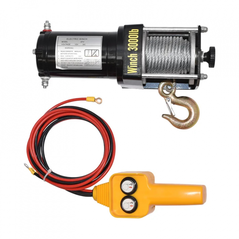 Troliu Electric Cu Telecomanda 12V, 1,6T 3000lbs 180221-16