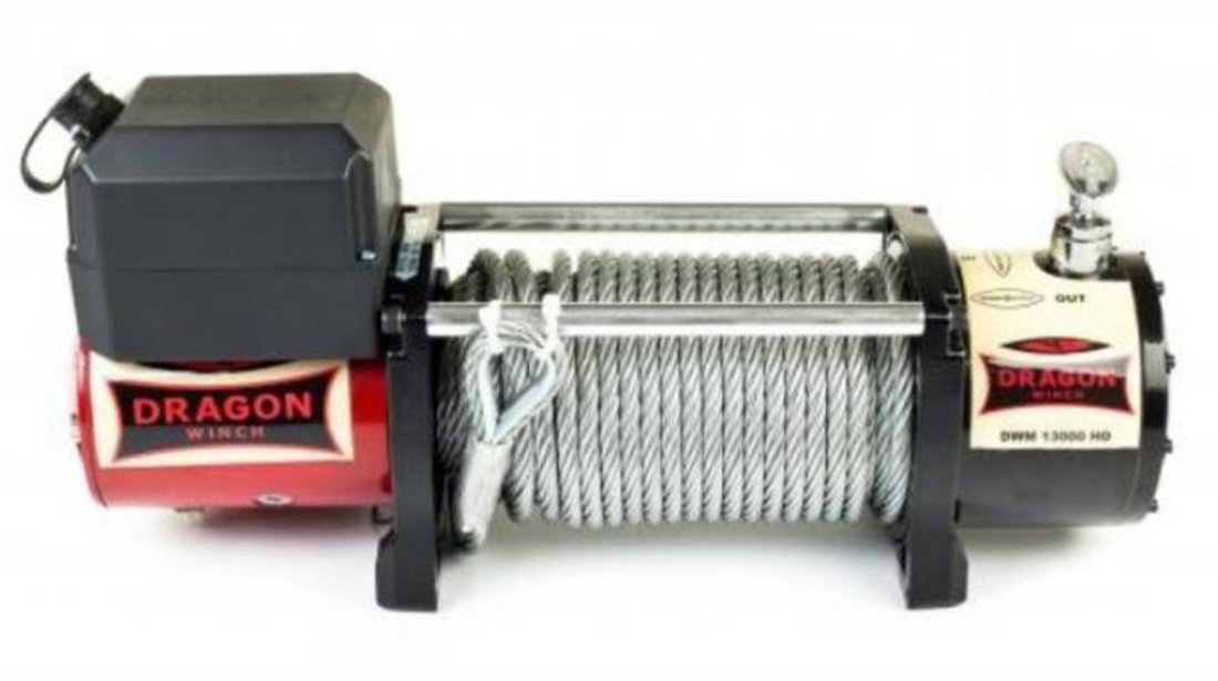 Troliu electric, DRAGON WINCH 13000 lbs (5897 kg) 24 V