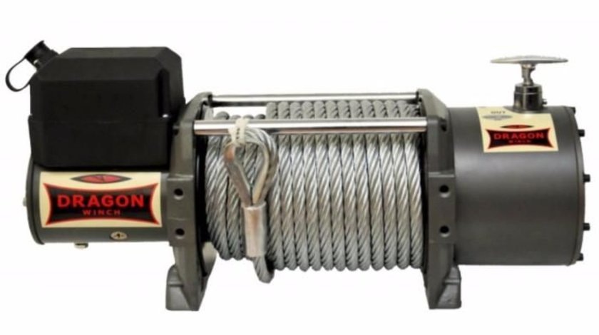 Troliu electric DRAGON WINCH HD 13000lbs(5897 kg) la 12 sau 24V +cadou