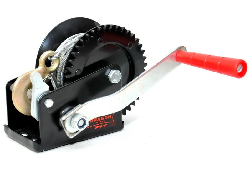 Troliu Manual Portabil Dragon Winch 540kg, 1200lb, Cablu Otel 10M DWK12LINA