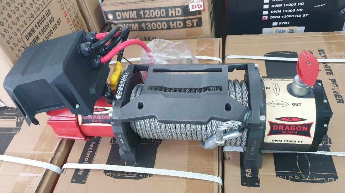 Troliu model 2024,DRAGON WINCH ST 13000lbs( 5897 kg) 12 V