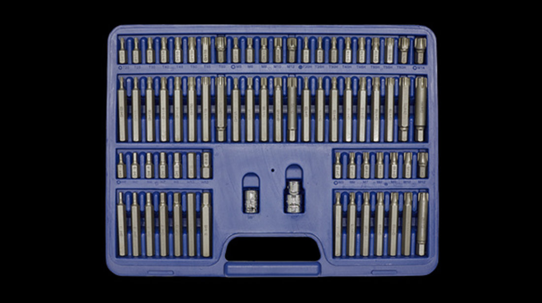 Trusa De Chei Bit-uri Hexagon/torx/xzn/ribe 3/8`&amp;1/2`.74 Piese - Sealey AK21974