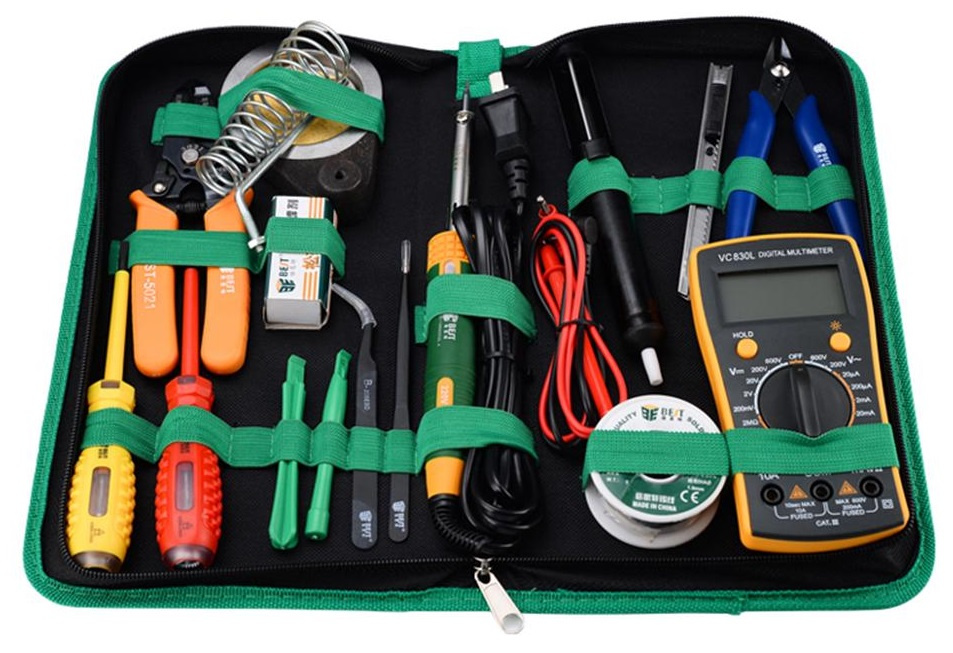 Trusa Reparatie Telefoane Cu Multimetru Si Letcon BST-113