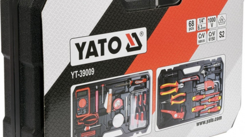 Trusa Scule Electricieni Yato 68 Piese YT39009