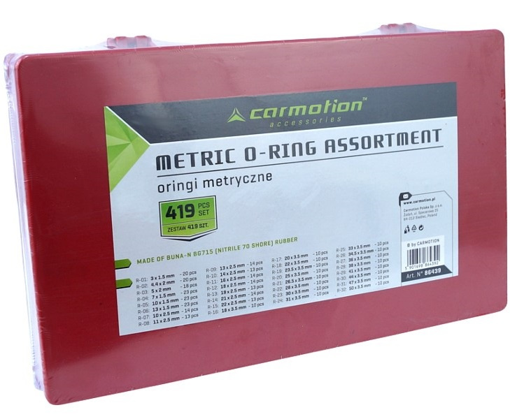Trusa Set 419 Inele O-Ring Cauciuc (NBR) Carmotion 86439