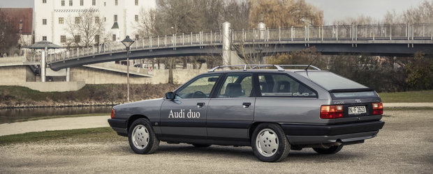 Tu stiai: ca Audi a venit in 1990, la GENEVA, cu un model 100 Avant plug-in hybrid?