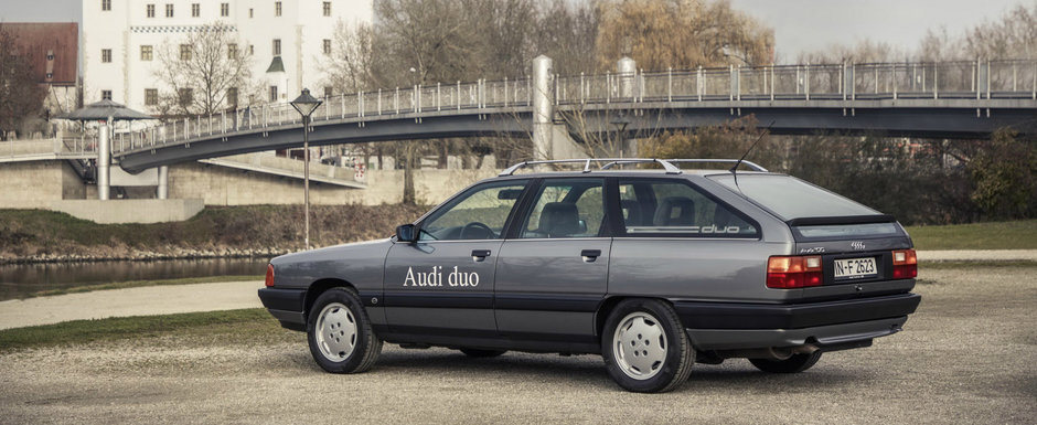 Tu stiai: ca Audi a venit in 1990, la GENEVA, cu un model 100 Avant plug-in hybrid?