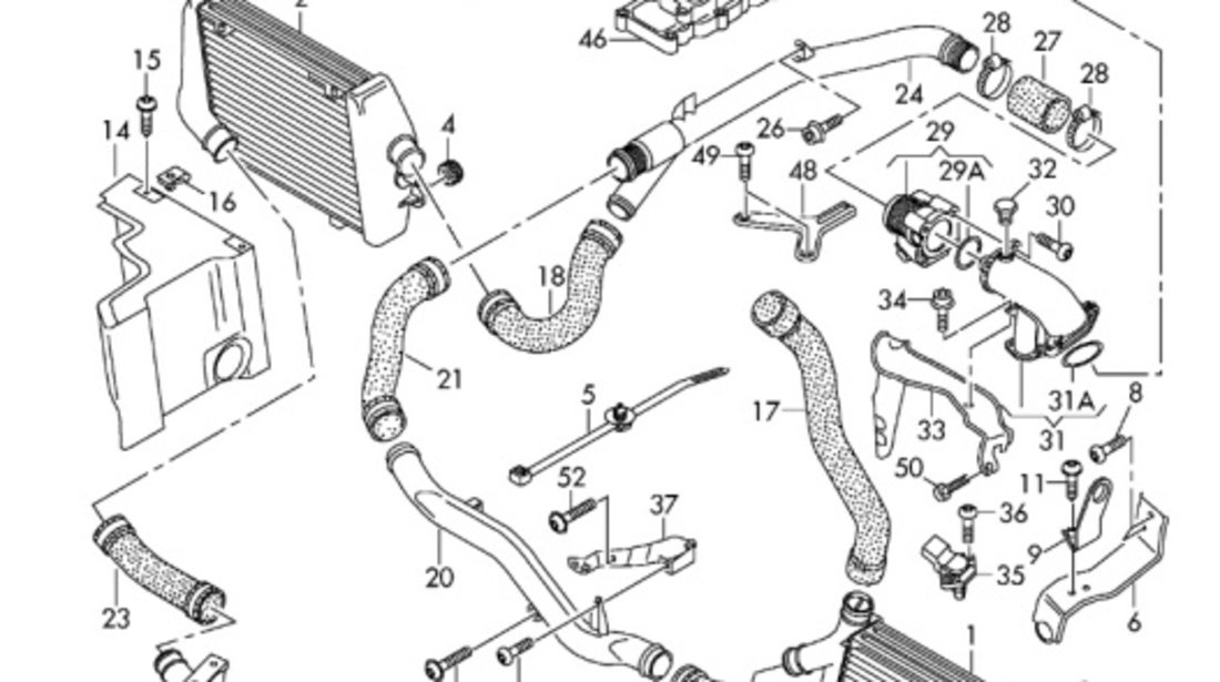 Tub admisie Audi A6 (4F2 C6) 3.0 TDI 059145762B OEM 059145762B