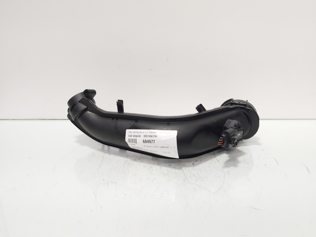 Tub intercooler cu senzor, cod 03C145673H, Skoda Octavia 2 (1Z3) 1.4 TSI, CAXA (id:684977)