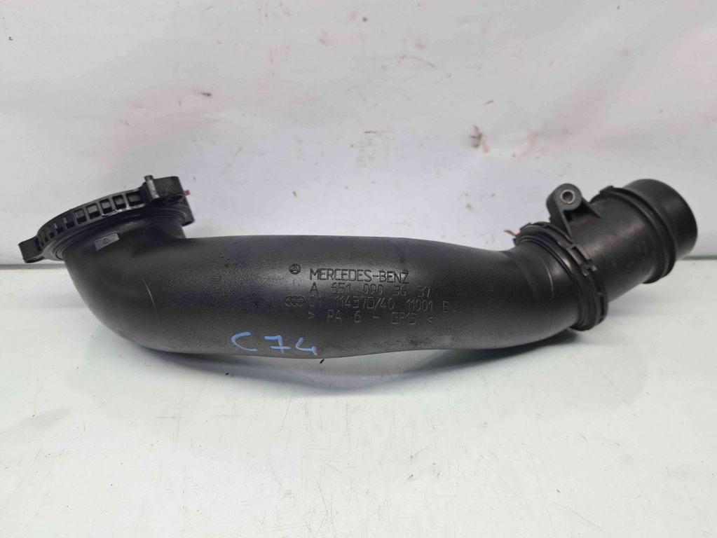 Tub intercooler Mercedes Clasa C (W204) [Fabr 2007-2014] A6510903637 2.2 CDI 651911 2.2 CDI 651911 80KW / 109CP