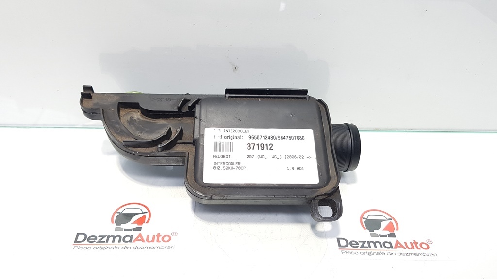 Tub intercooler, Peugeot 207 (WA) 1.4 hdi, 8HZ, cod 9650712480, 9647507680 (id:371912)