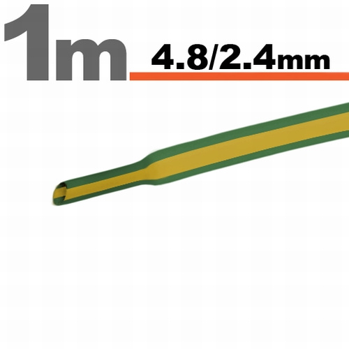 Tub Termocontractibil Handy Galben-Verde 4,8 / 2,4mm 11025X