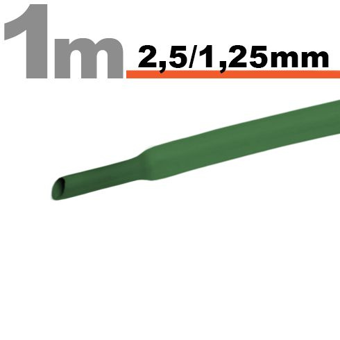 Tub Termocontractibil Handy Verde 2,5 / 1,25mm 11020Z