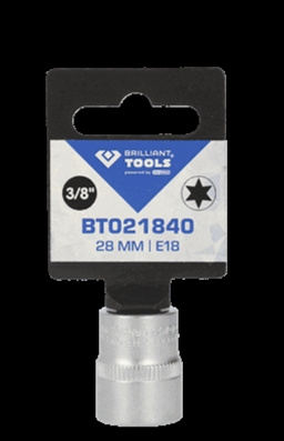 Tubulara 3/8 Torx E18 28mm-brilliant Too