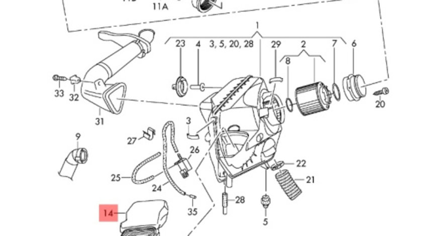 Tubulatura admisie filtru aer Audi A6 4F (C6) Sedan 2009 3.0 TDI OEM 4F0129739B