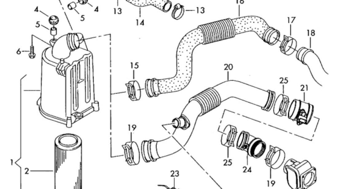 Tubulatura aer OEM 8Z0129617B