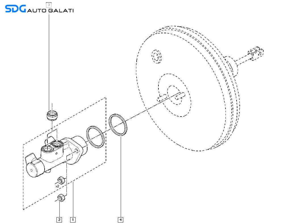Tulumba Vacuum Vacuum cu Vas si Pompa Lichid Ulei Servofrana Servo Frana Renault Clio 3 2005 - 2014 Cod 8200249245B 8200249245 [C3658]