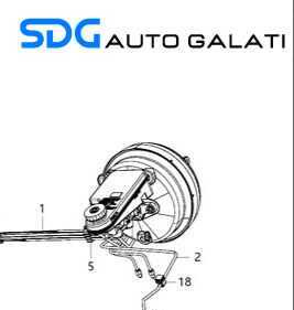 Tulumba Vacuum Vacuum cu Vas si Pompa Lichid Ulei Servofrana Servo Frana Dodge Journey 2008 - 2016 Cod A02040C2321 [C9767]