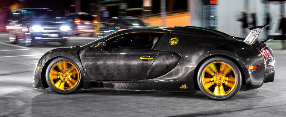 Tuning Bugatti: Unicul Mansory Linea Vincero d'Oro, surprins recent pe strazile din Los Angeles Tuning Bugatti: Unicul Mansory Linea Vincero d'Oro, surprins recent pe strazile din Los Angeles