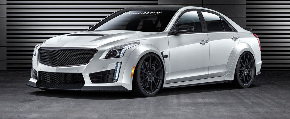 Tuning Cadillac: Hennessey HPE1000 aspira sa devina cel mai rapid sedan al lumii