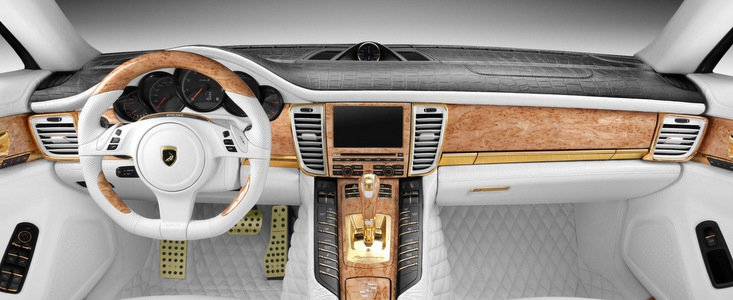 Tuning de Rusia: Aur si piele de crocodil pentru noul Panamera Turbo S Tuning de Rusia: Aur si piele de crocodil pentru noul Panamera Turbo S
