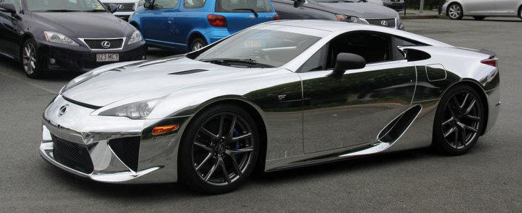 Tuning Lexus: Primul LFA cromat vine din Australia si arata... sclipitor