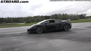 Tuning vs Stock: Cursa intre un Golf R BiTurbo si un Lamborghini LP550-2