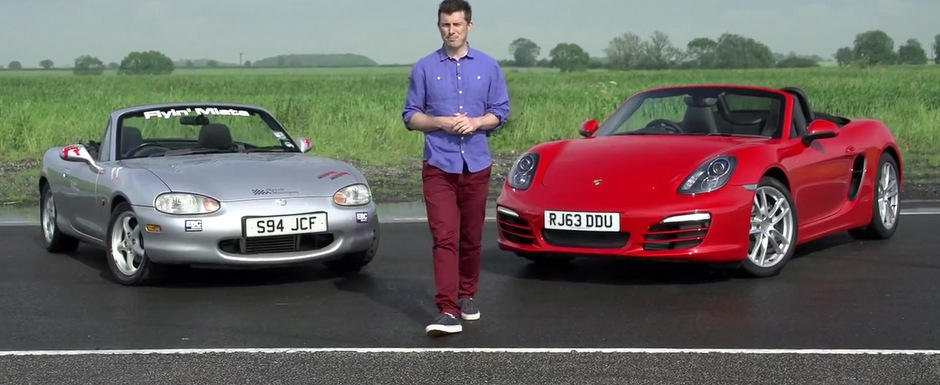 Tuning vs. Stock: Experimentul cu Mazda modificata si Porsche-le standard