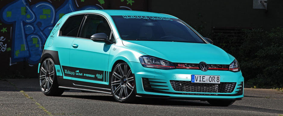 Tuning VW: Ce-ai zice de un Golf GTI imbracat in... negru si turcoaz?