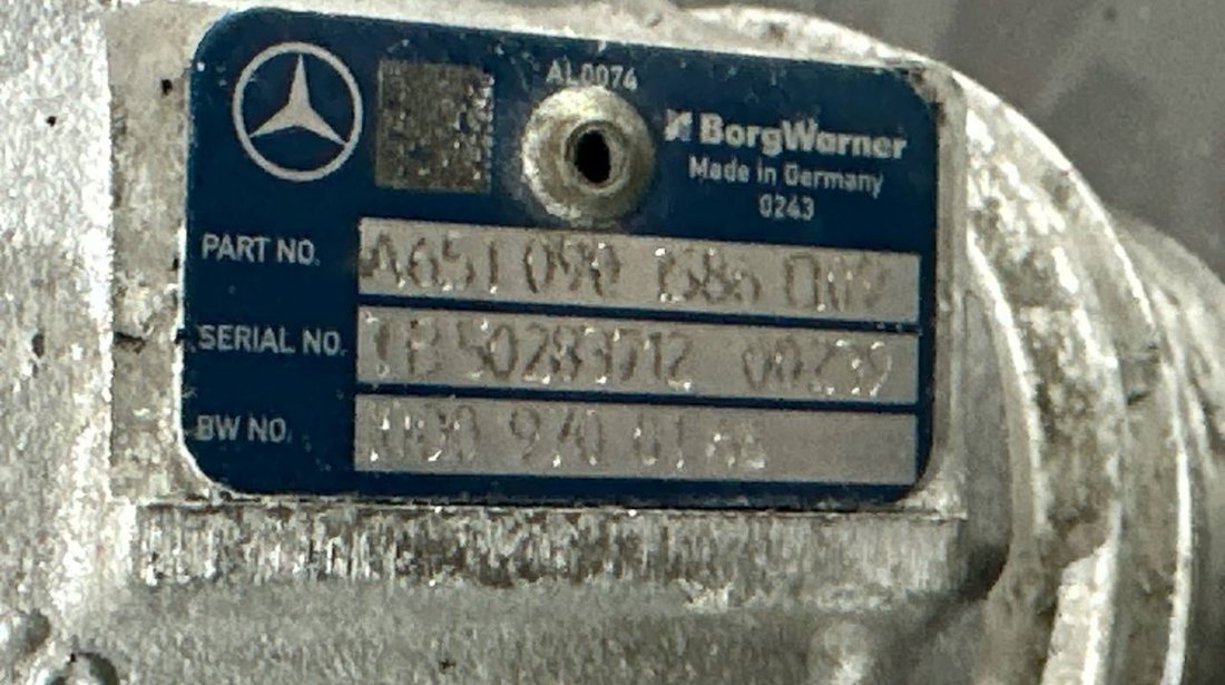 Turbina A65109015860 Mercedes-Benz Clasa C T-modell (S205) 2.1 CDI BlueTEC 163 cai OM 651.921