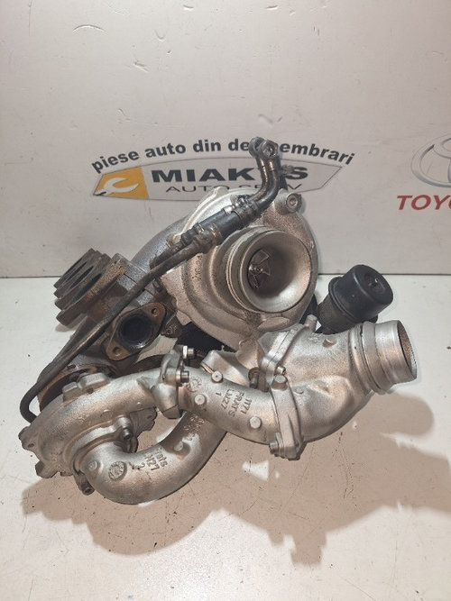TURBINA BI-TURBO BMW 2.0 SERIA 1 E 87204 CP COD 1165 7804638 03 / 5316 970 0009