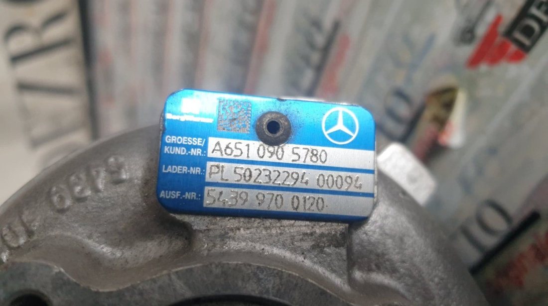 Turbina bi-turbo MERCEDES-BENZ Clasa C Sedan (W204) C220 CDI 2.2 170 cai coduri : A6510905780 / A6510902880