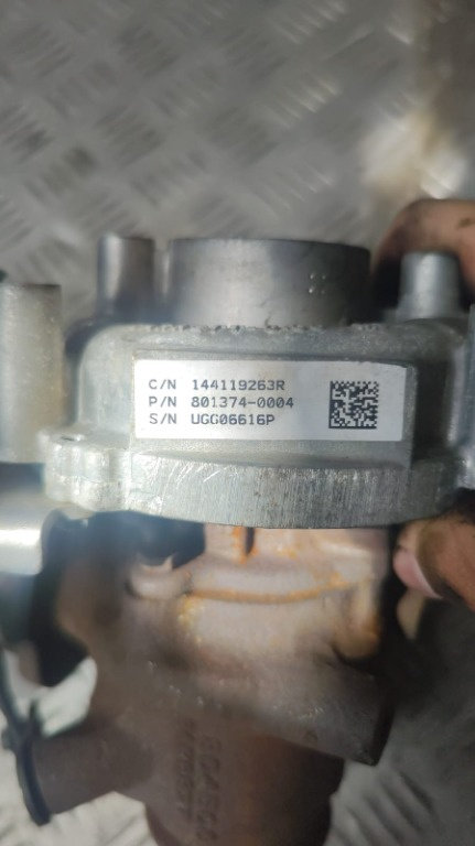 Turbina Dacia Logan MCV 1.5 Dci cod motor K9K an 2010-2016 cod 8201164371 / 144119263R
