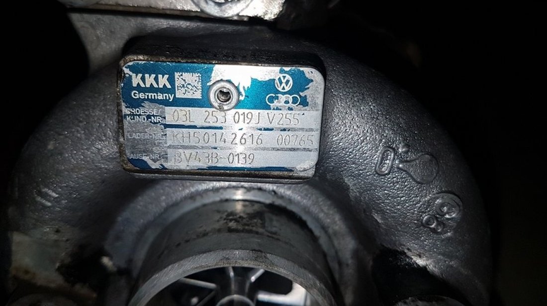 Turbina kkk 03l253019j vw passat b6 2.0 tdi cbaa 136 cai
