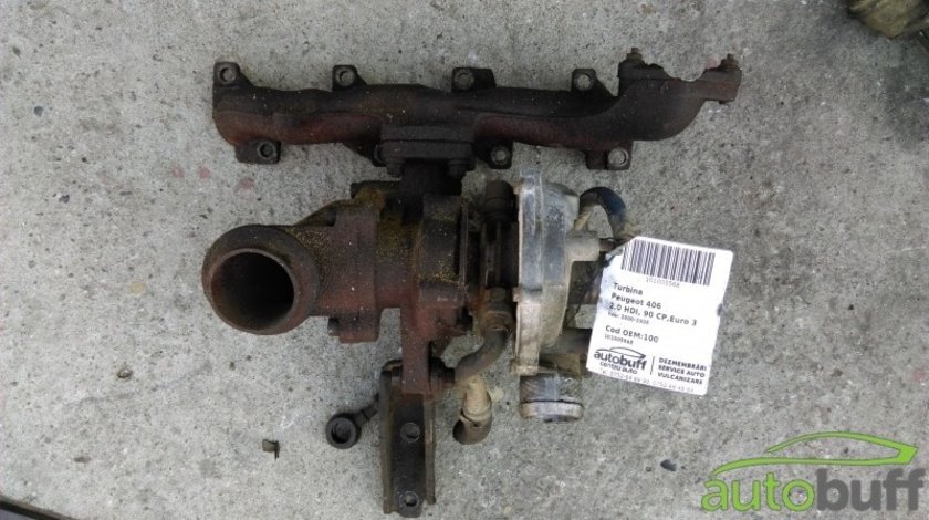 Turbina Peugeot 406 2.0 HDI, 90 CP,Euro 3