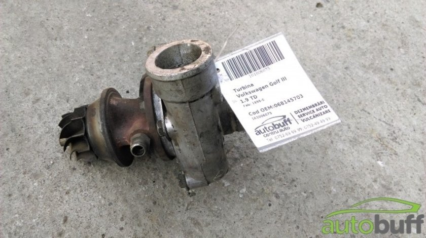 Turbina Volkswagen Golf II (MK2 / A2, Tip 19E / 1G; 1983-1991) 1.6 TD Turbocharger VOLKSWAGEN Jetta II 1.6 TD 70HP
