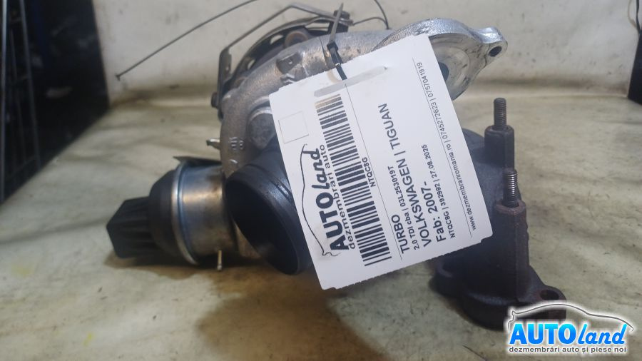 Turbo 03l253019t 2.0 TDI Cba Volkswagen TIGUAN 2007