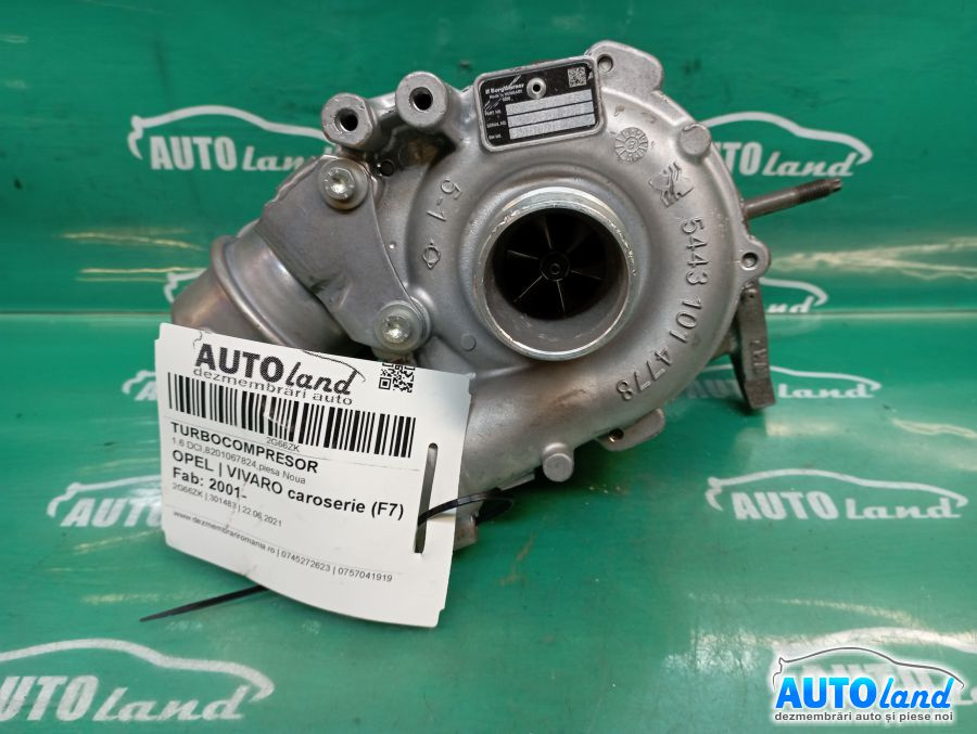 Turbo 54389880018 1.6 DCI,8201067824,piesa Noua Opel VIVARO caroserie F7 2001