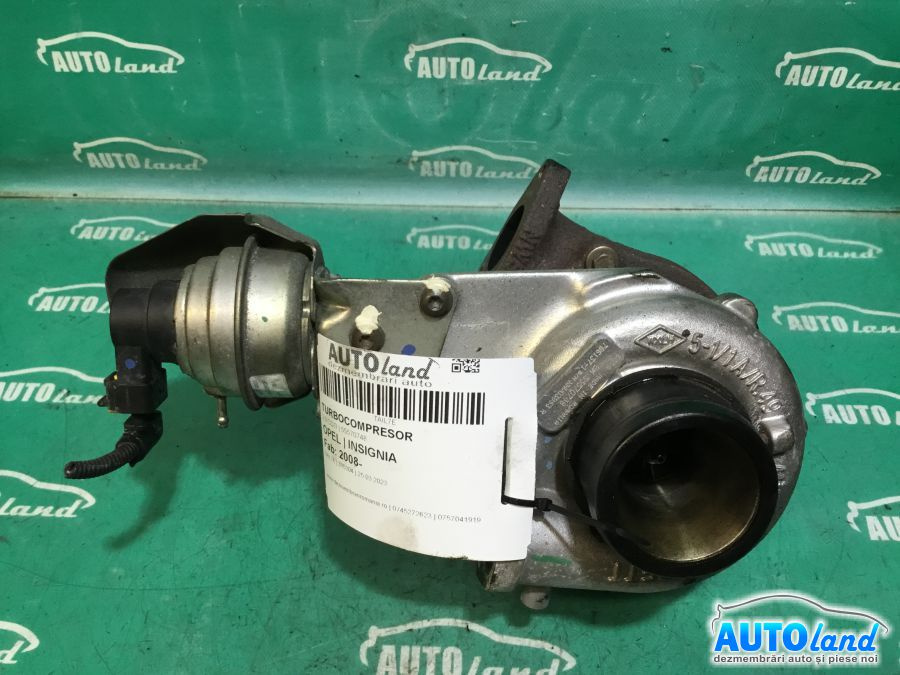Turbo 55570748 2.0 CDTI Opel INSIGNIA 2008