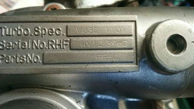 TURBO MAZDA 6 VJ32 1101 / VJ321101 / 4V12 396D / 4V12396D / RF5CVJ32 1101 / VJ321101 / 4V12 396D / 4V12396D / RF5C